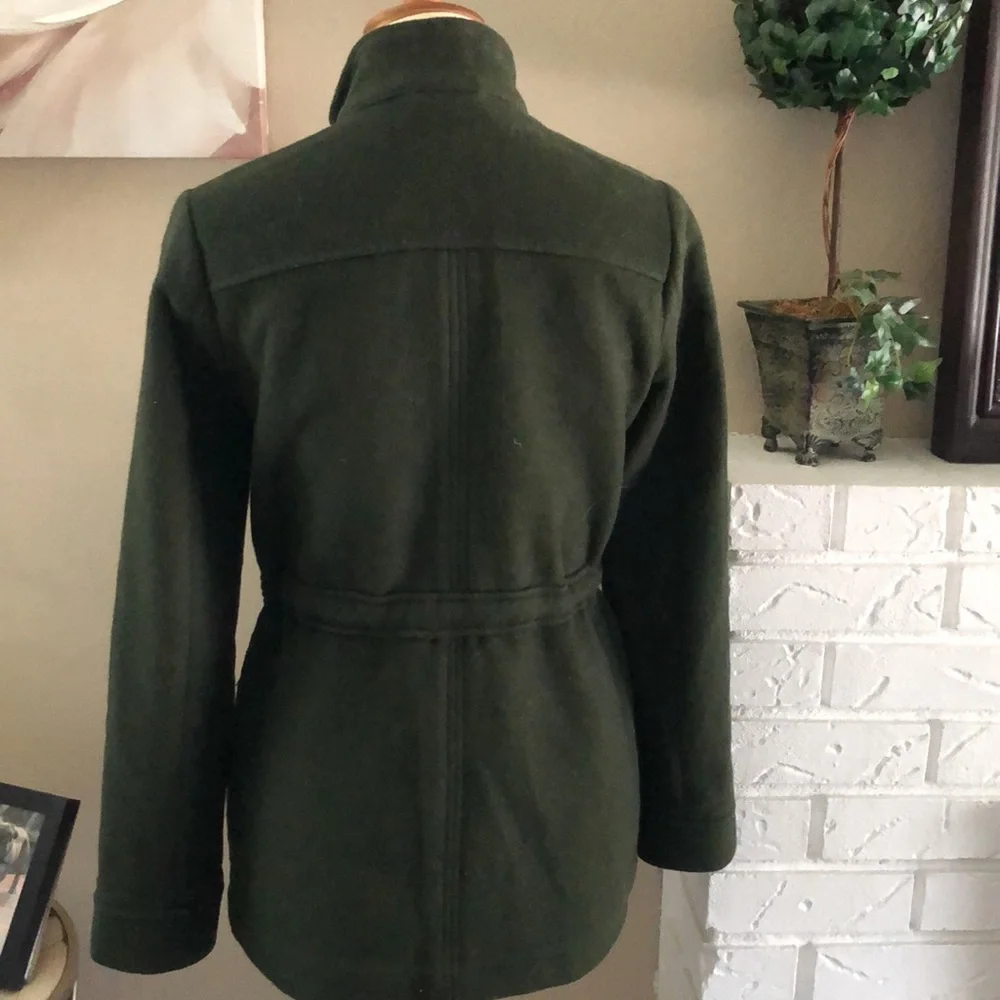 Lucky Brand Olive Green Military Style Field Jacket Wool Blend - Picture 5 of 15